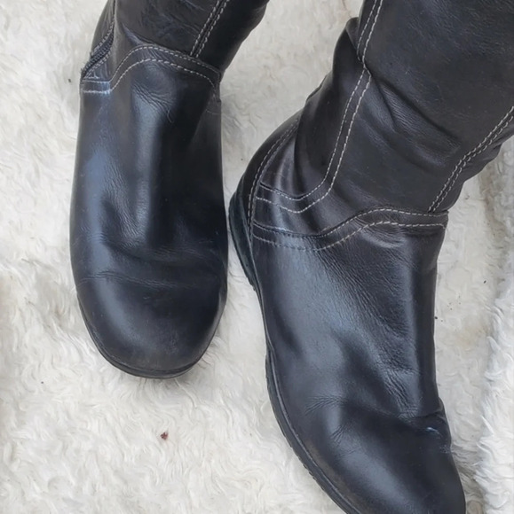 Geox soft leather Knee High zip boots 38/8 - Picture 4 of 8